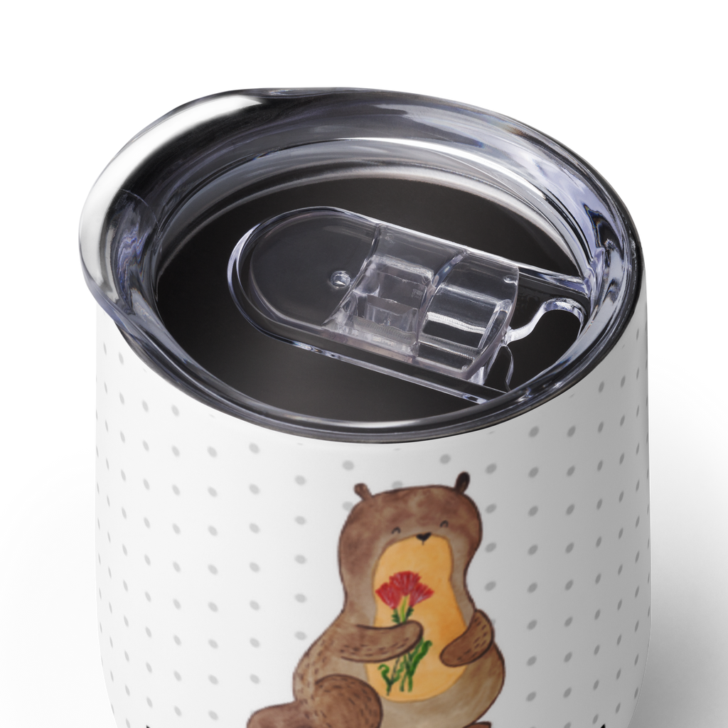 Personalisierter Weinbecher Otter Blumenstrauß Personalisierter Weinbecher, Personalisierter Glühwein Becher, Heißgetränke, Personalisierter Trinkbecher, Personalisierter Weinkelch, Personalisiertes Weingläser, hochwertiger Weinbecher, Weinbecher Reisen, Weinbecher unterwegs, Personalisertes Sommerglas, mit Namen, Wunschtext, Personalisierung, selbst bedrucken, Personalisiertes Weinglas, Otter, Fischotter, Seeotter, Otter Seeotter See Otter