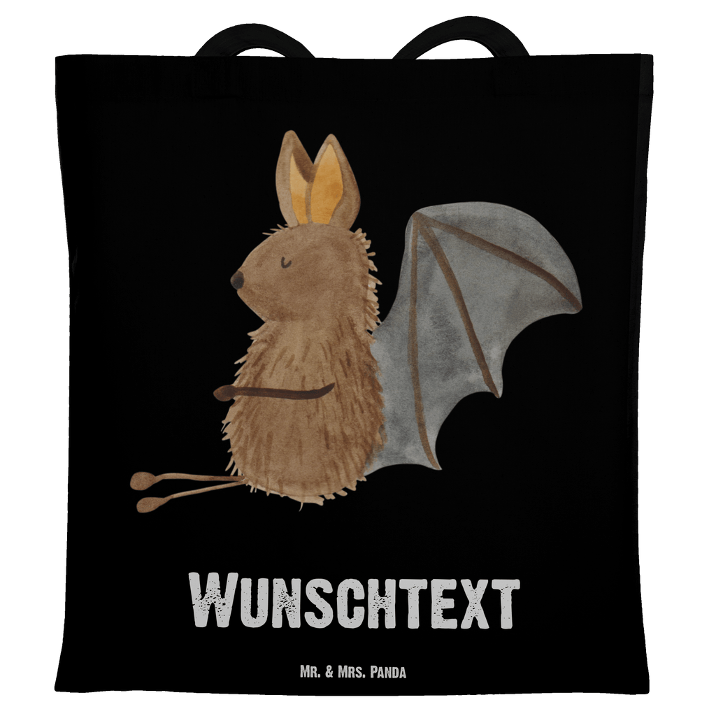 Personalisierte Tragetasche Fledermaus sitzend Personalisierte Beuteltasche, Personalisierter Beutel, Personalisierte Einkaufstasche, Personalisierter Jutebeutel, Personalisierter Stoffbeutel, Tragetasche mit Namen, Einkaufstasche mit Namen, Stoffbeutel mit Namen, Personalisierte Tasche, Personalisierte Jutetasche, Personalisierte Kindergartentasche, Tiermotive, Gute Laune, lustige Sprüche, Tiere, Fledermaus, Fledermäuse, Motivation, entspannen