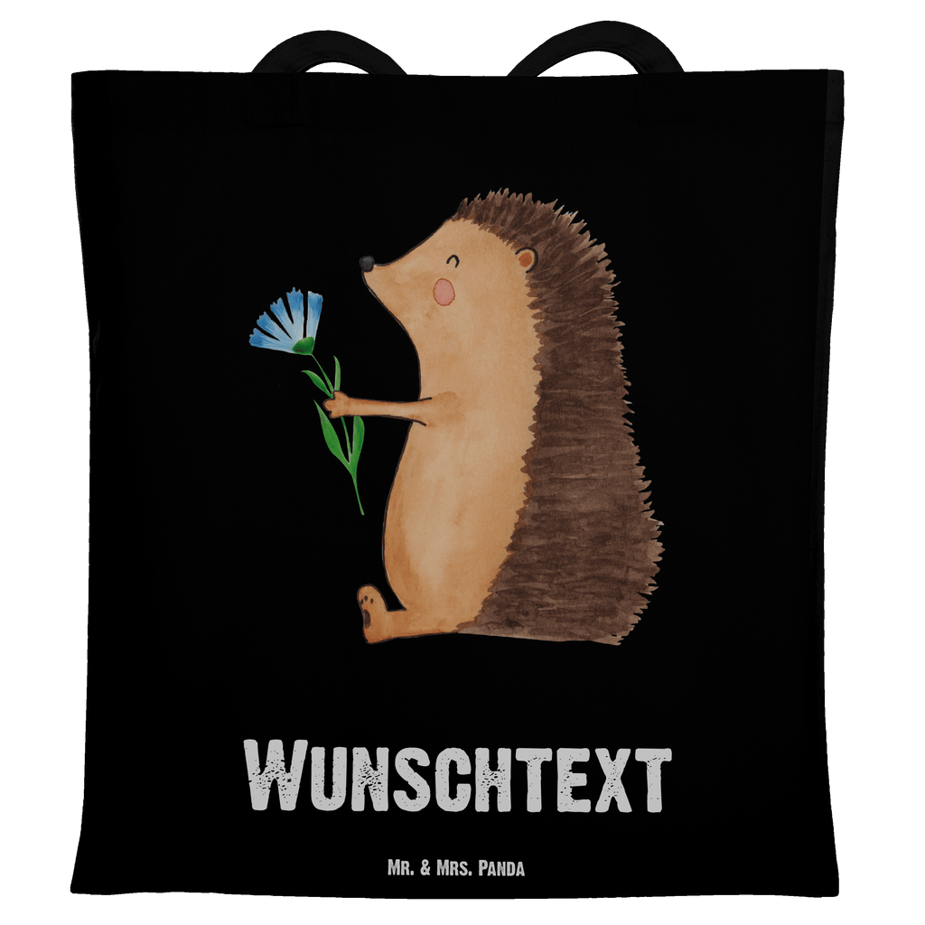 Personalisierte Tragetasche Igel mit Blume Personalisierte Beuteltasche, Personalisierter Beutel, Personalisierte Einkaufstasche, Personalisierter Jutebeutel, Personalisierter Stoffbeutel, Tragetasche mit Namen, Einkaufstasche mit Namen, Stoffbeutel mit Namen, Personalisierte Tasche, Personalisierte Jutetasche, Personalisierte Kindergartentasche, Tiermotive, Gute Laune, lustige Sprüche, Tiere, Igel, Gute Besserung, Genesungswünsche, Krankheit, Krankenhaus, krank, Besuch