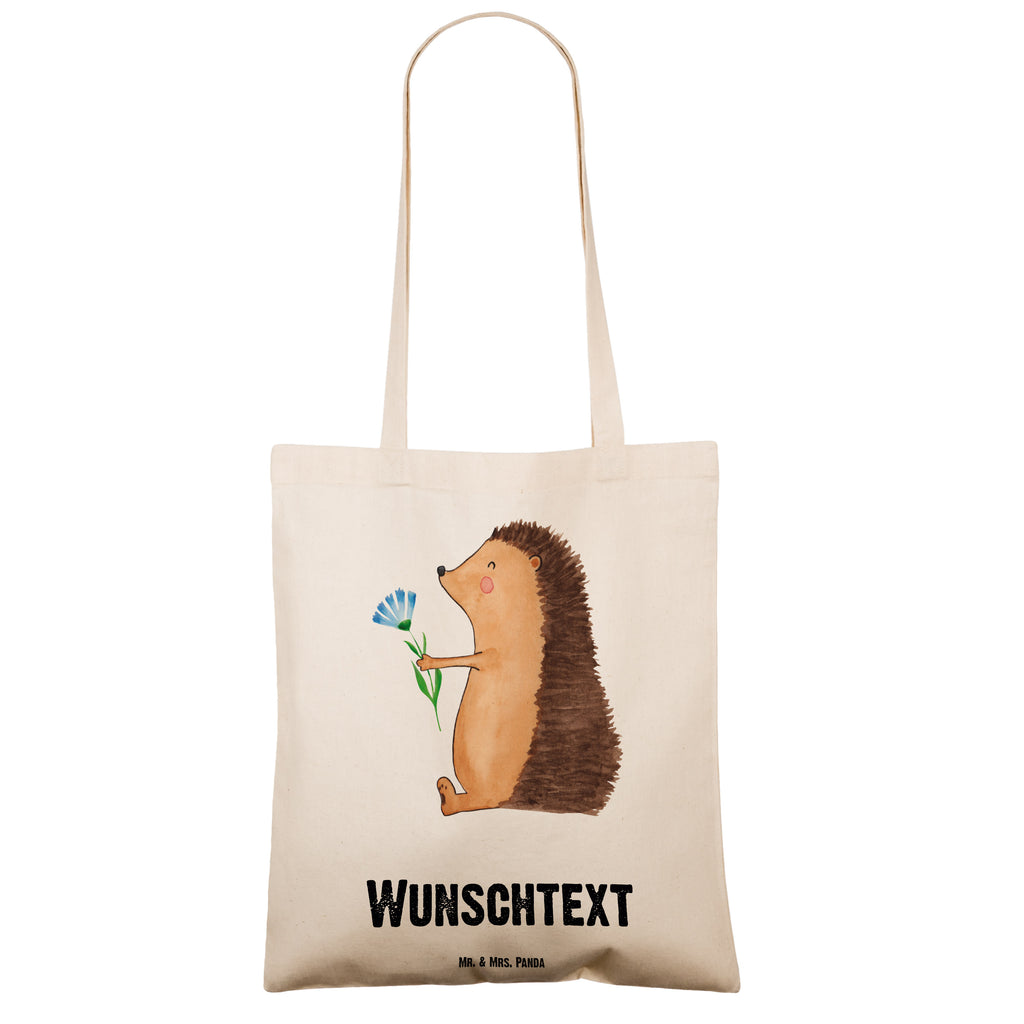 Personalisierte Tragetasche Igel mit Blume Personalisierte Beuteltasche, Personalisierter Beutel, Personalisierte Einkaufstasche, Personalisierter Jutebeutel, Personalisierter Stoffbeutel, Tragetasche mit Namen, Einkaufstasche mit Namen, Stoffbeutel mit Namen, Personalisierte Tasche, Personalisierte Jutetasche, Personalisierte Kindergartentasche, Tiermotive, Gute Laune, lustige Sprüche, Tiere, Igel, Gute Besserung, Genesungswünsche, Krankheit, Krankenhaus, krank, Besuch