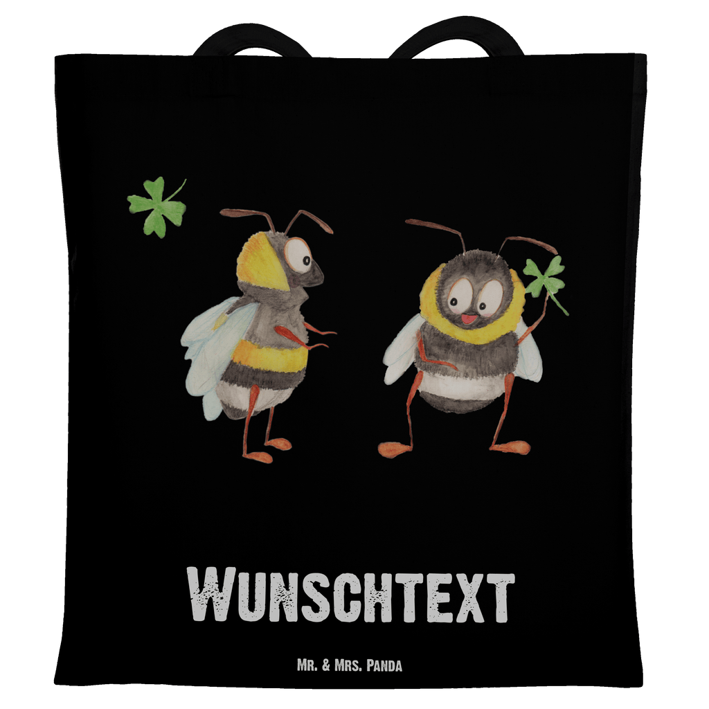 Personalisierte Tragetasche Hummeln mit Kleeblatt Personalisierte Beuteltasche, Personalisierter Beutel, Personalisierte Einkaufstasche, Personalisierter Jutebeutel, Personalisierter Stoffbeutel, Tragetasche mit Namen, Einkaufstasche mit Namen, Stoffbeutel mit Namen, Personalisierte Tasche, Personalisierte Jutetasche, Personalisierte Kindergartentasche, Tiermotive, Gute Laune, lustige Sprüche, Tiere, Hummel, Biene, Spruch positiv, Biene Deko, Spruch schön, glücklich sein, glücklich werden, Spruch fröhlich