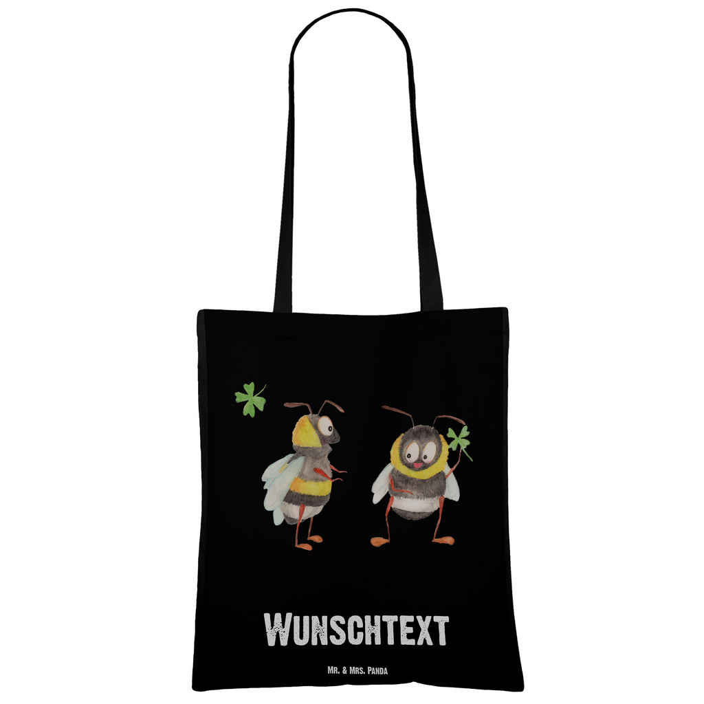 Personalisierte Tragetasche Hummeln mit Kleeblatt Personalisierte Beuteltasche, Personalisierter Beutel, Personalisierte Einkaufstasche, Personalisierter Jutebeutel, Personalisierter Stoffbeutel, Tragetasche mit Namen, Einkaufstasche mit Namen, Stoffbeutel mit Namen, Personalisierte Tasche, Personalisierte Jutetasche, Personalisierte Kindergartentasche, Tiermotive, Gute Laune, lustige Sprüche, Tiere, Hummel, Biene, Spruch positiv, Biene Deko, Spruch schön, glücklich sein, glücklich werden, Spruch fröhlich