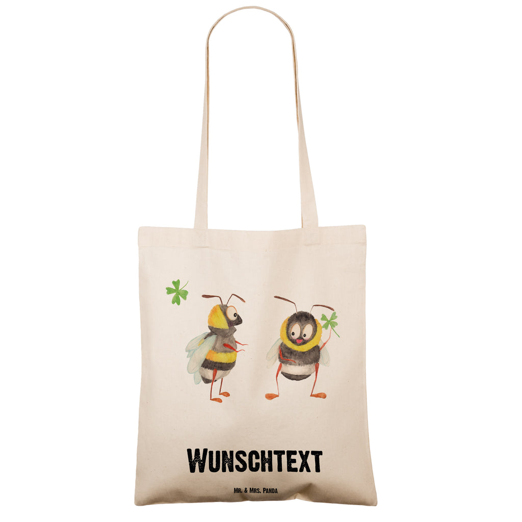 Personalisierte Tragetasche Hummeln mit Kleeblatt Personalisierte Beuteltasche, Personalisierter Beutel, Personalisierte Einkaufstasche, Personalisierter Jutebeutel, Personalisierter Stoffbeutel, Tragetasche mit Namen, Einkaufstasche mit Namen, Stoffbeutel mit Namen, Personalisierte Tasche, Personalisierte Jutetasche, Personalisierte Kindergartentasche, Tiermotive, Gute Laune, lustige Sprüche, Tiere, Hummel, Biene, Spruch positiv, Biene Deko, Spruch schön, glücklich sein, glücklich werden, Spruch fröhlich