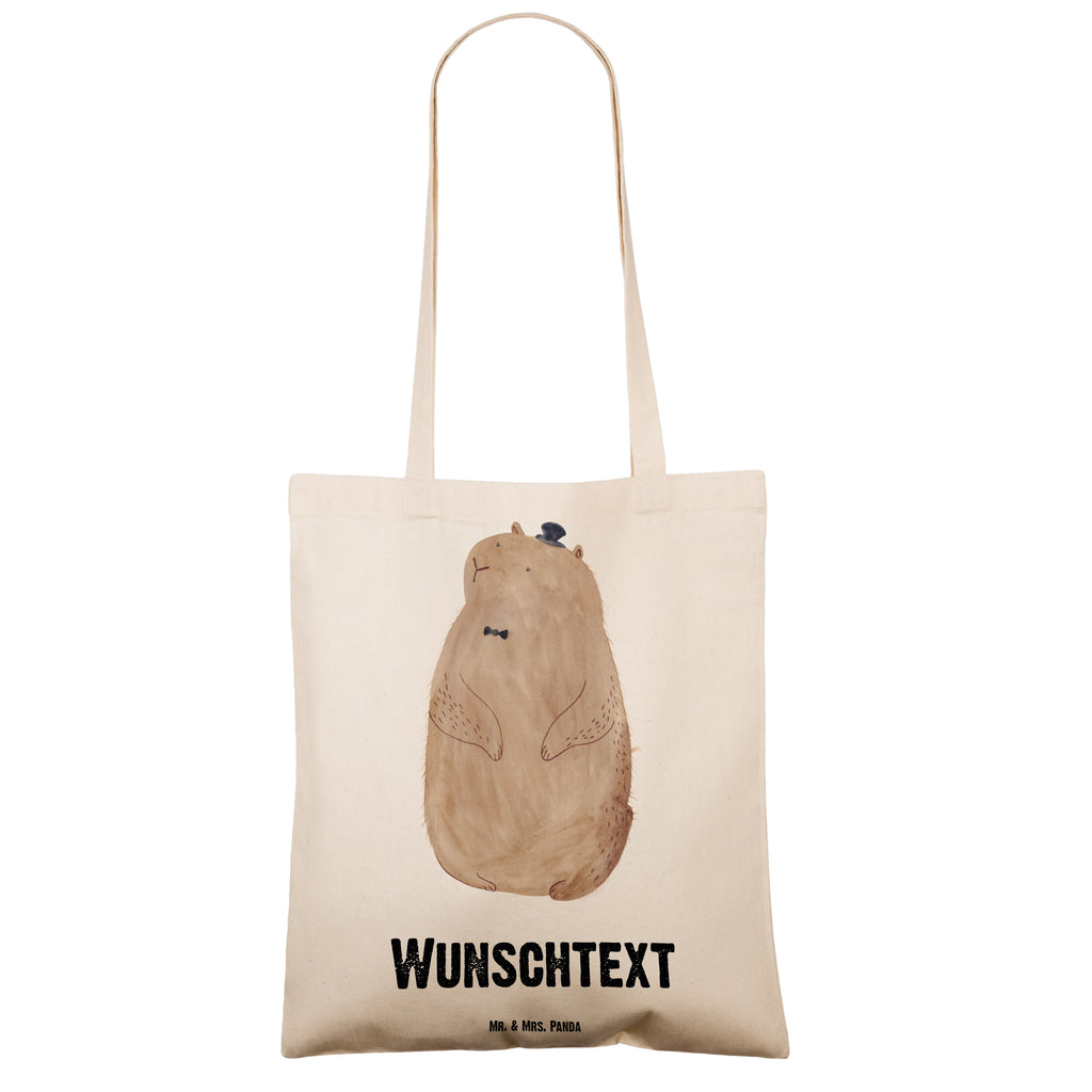 Personalisierte Tragetasche Murmeltier Personalisierte Beuteltasche, Personalisierter Beutel, Personalisierte Einkaufstasche, Personalisierter Jutebeutel, Personalisierter Stoffbeutel, Tragetasche mit Namen, Einkaufstasche mit Namen, Stoffbeutel mit Namen, Personalisierte Tasche, Personalisierte Jutetasche, Personalisierte Kindergartentasche, Tiermotive, Gute Laune, lustige Sprüche, Tiere, Murmeltier, Knigge, Fröhlichkeit, Freundlichkeit, Respekt, Anstand