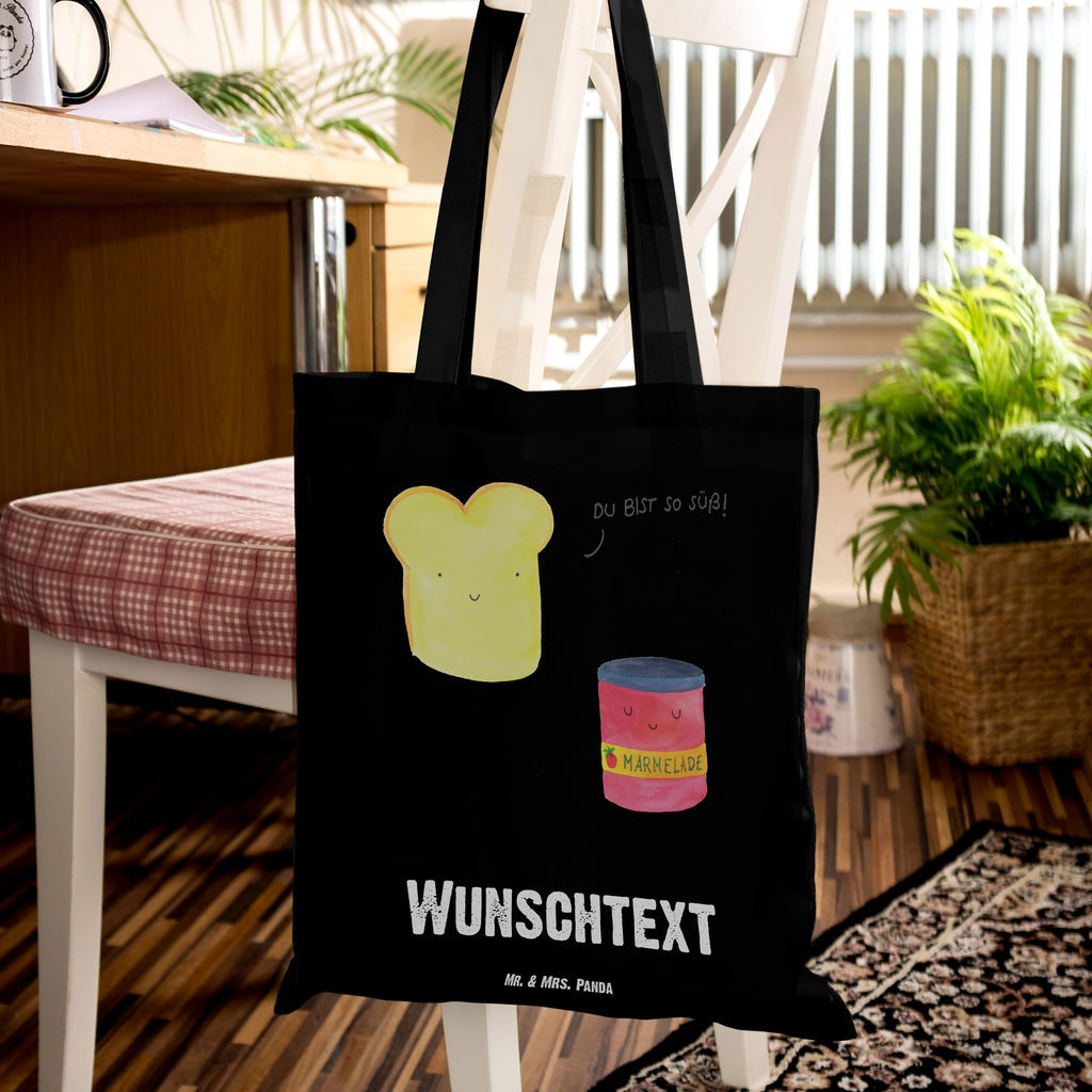 Personalisierte Tragetasche Toast & Marmelade Personalisierte Beuteltasche, Personalisierter Beutel, Personalisierte Einkaufstasche, Personalisierter Jutebeutel, Personalisierter Stoffbeutel, Tragetasche mit Namen, Einkaufstasche mit Namen, Stoffbeutel mit Namen, Personalisierte Tasche, Personalisierte Jutetasche, Personalisierte Kindergartentasche, Tiermotive, Gute Laune, lustige Sprüche, Tiere, Toast, Marmelade, Dreamteam, süße Postkarte, süß, Küche Deko, Küche Spruch, Frühstück Einladung, Brot, Toastbrot