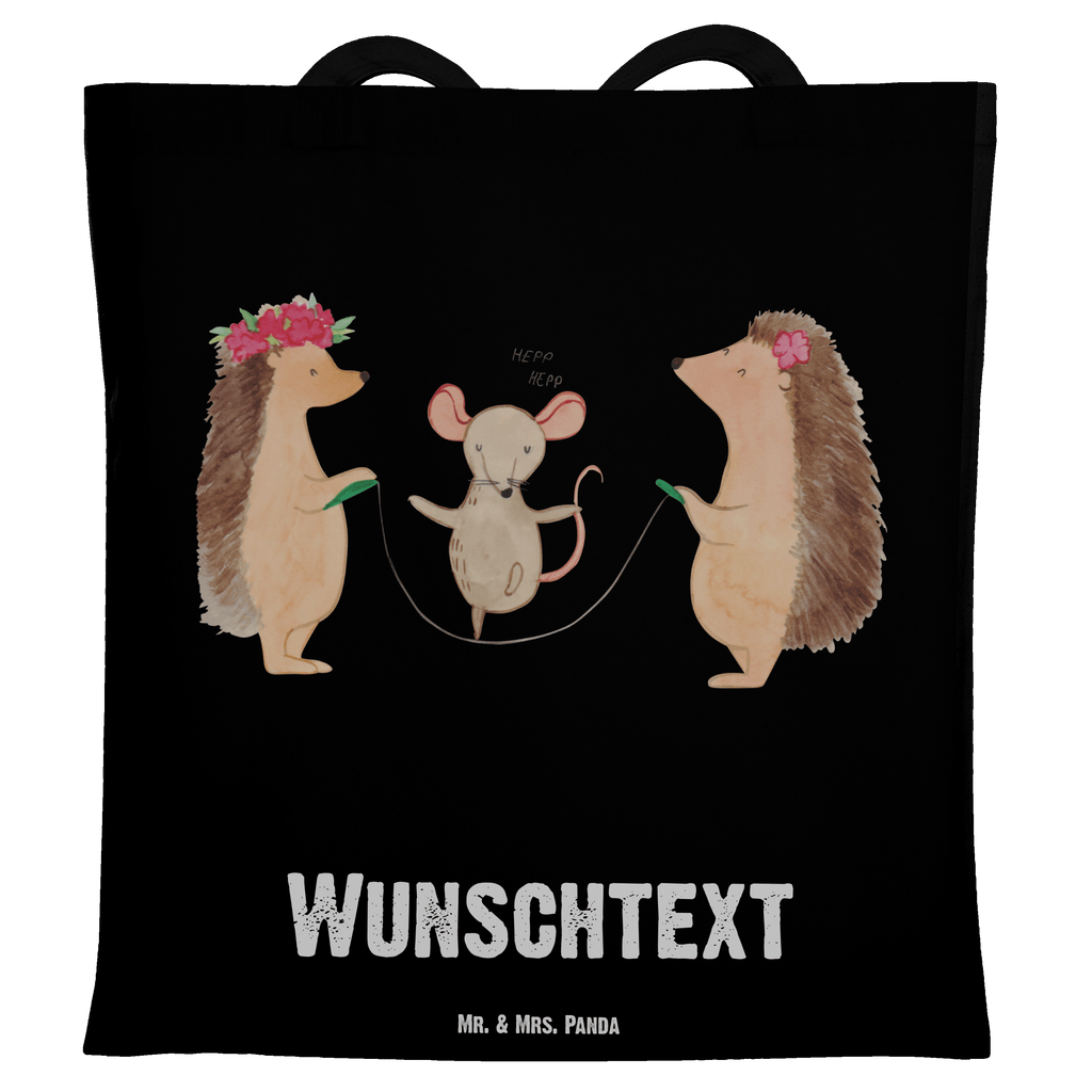 Personalisierte Tragetasche Igel Seilhüpfen Personalisierte Beuteltasche, Personalisierter Beutel, Personalisierte Einkaufstasche, Personalisierter Jutebeutel, Personalisierter Stoffbeutel, Tragetasche mit Namen, Einkaufstasche mit Namen, Stoffbeutel mit Namen, Personalisierte Tasche, Personalisierte Jutetasche, Personalisierte Kindergartentasche, Tiermotive, Gute Laune, lustige Sprüche, Tiere, Igel, Maus, Seilspringen, Seilhüpfen, Kinder, Kindergarten