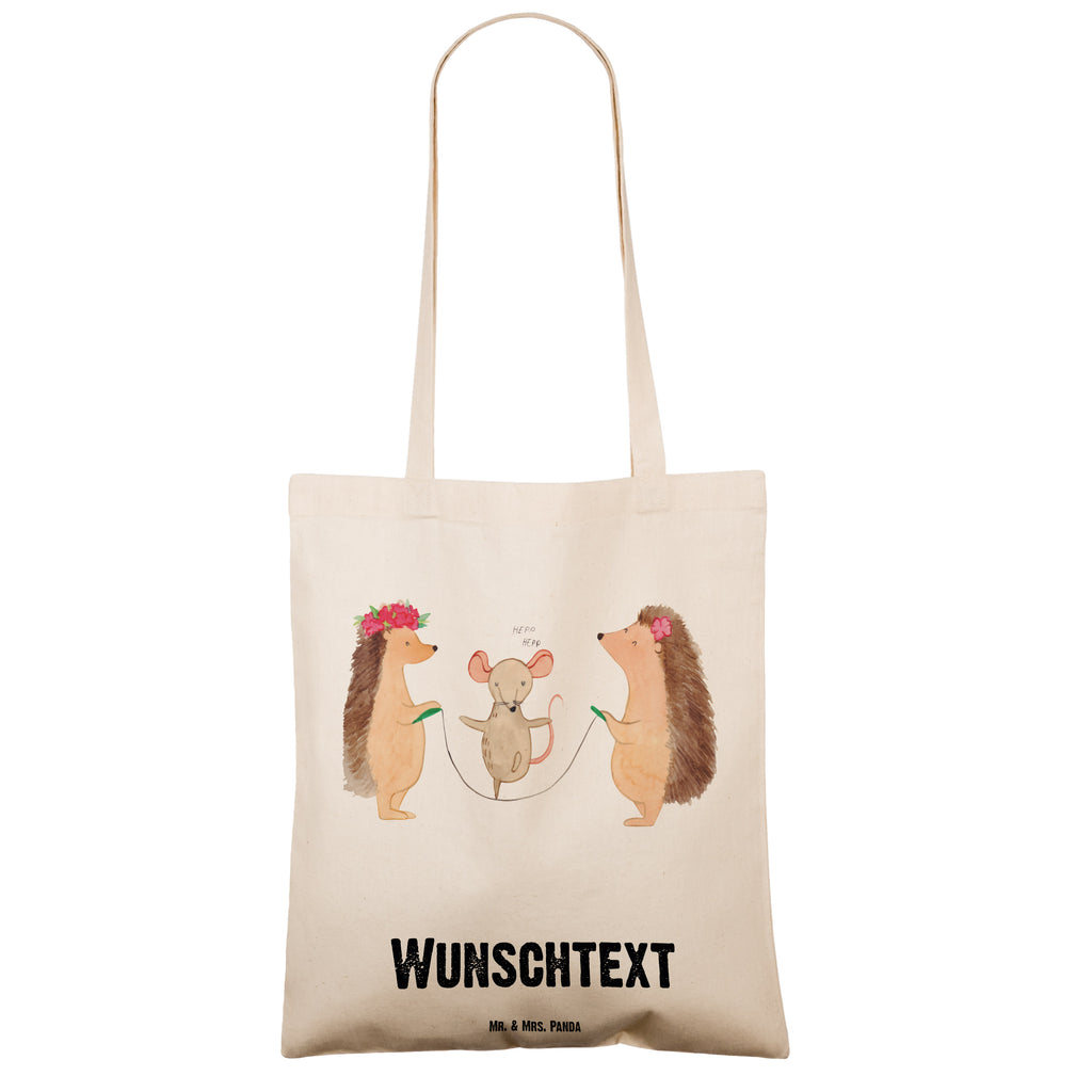 Personalisierte Tragetasche Igel Seilhüpfen Personalisierte Beuteltasche, Personalisierter Beutel, Personalisierte Einkaufstasche, Personalisierter Jutebeutel, Personalisierter Stoffbeutel, Tragetasche mit Namen, Einkaufstasche mit Namen, Stoffbeutel mit Namen, Personalisierte Tasche, Personalisierte Jutetasche, Personalisierte Kindergartentasche, Tiermotive, Gute Laune, lustige Sprüche, Tiere, Igel, Maus, Seilspringen, Seilhüpfen, Kinder, Kindergarten