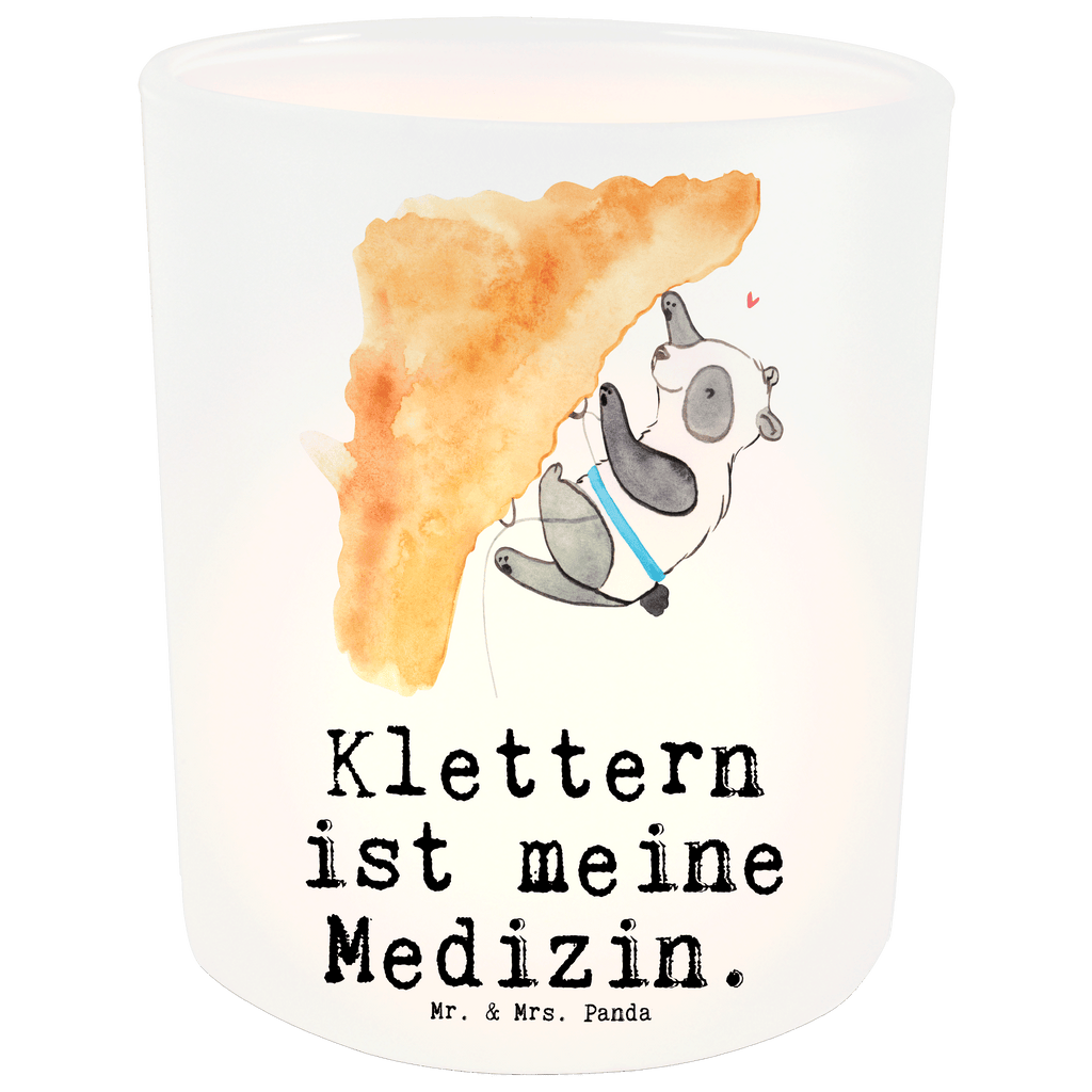 Windlicht Panda Klettern Medizin Windlicht Glas, Teelichtglas, Teelichthalter, Teelichter, Kerzenglas, Windlicht Kerze, Kerzenlicht, Geschenk, Sport, Sportart, Hobby, Schenken, Danke, Dankeschön, Auszeichnung, Gewinn, Sportler, Klettern, Bouldern, Kletterhalle, Klettersport