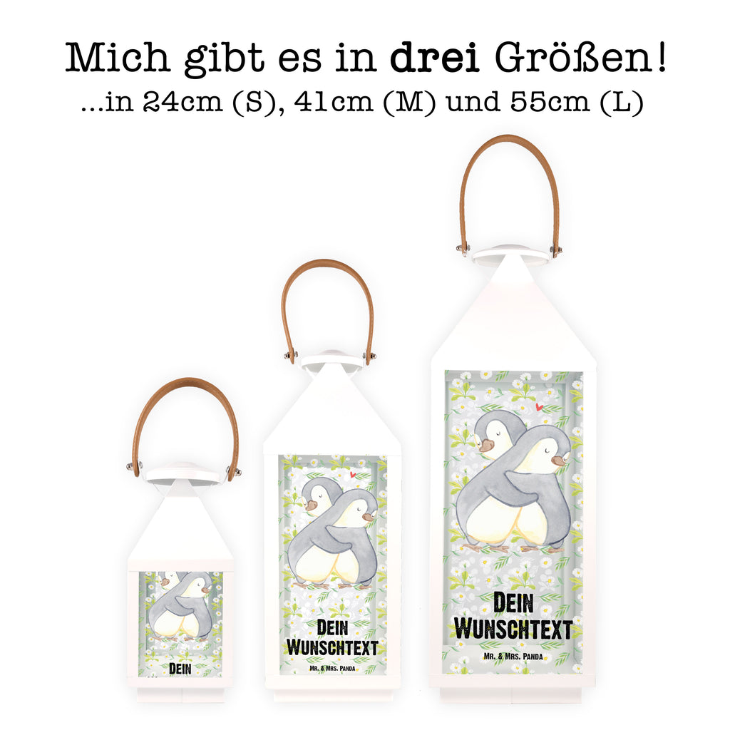Personalisierte Deko Laterne Pinguine Kuscheln Gartenlampe, Gartenleuchte, Gartendekoration, Gartenlicht, Laterne  kleine Laternen, XXL Laternen, Laterne groß, Liebe, Partner, Freund, Freundin, Ehemann, Ehefrau, Heiraten, Verlobung, Heiratsantrag, Liebesgeschenk, Jahrestag, Hocheitstag, Valentinstag, Geschenk für Frauen, Hochzeitstag, Mitbringsel, Geschenk für Freundin, Geschenk für Partner, Liebesbeweis, für Männer, für Ehemann