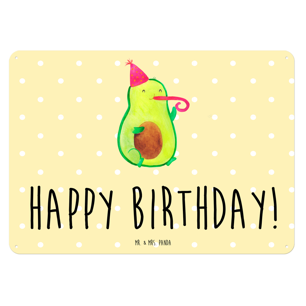Blechschild Avocado Birthday Blechschild, Metallschild, Geschenk Schild, Schild, Magnet-Metall-Schild, Deko Schild, Wandschild, Wand-Dekoration, Türschild, Avocado, Veggie, Vegan, Gesund