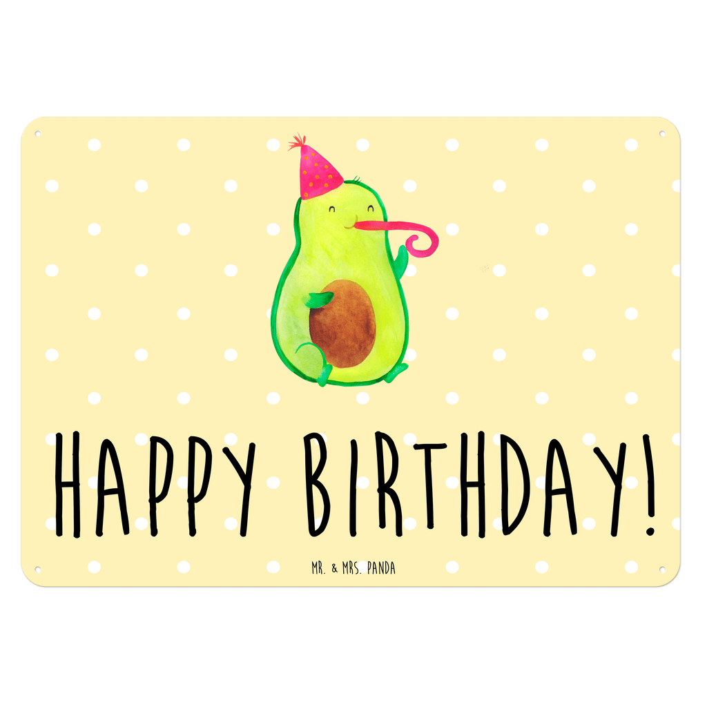 Blechschild Avocado Birthday Blechschild, Metallschild, Geschenk Schild, Schild, Magnet-Metall-Schild, Deko Schild, Wandschild, Wand-Dekoration, Türschild, Avocado, Veggie, Vegan, Gesund