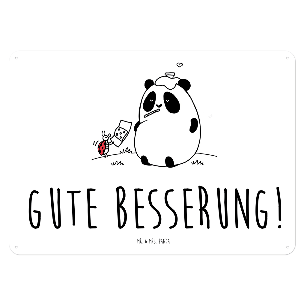 Blechschild Easy & Peasy Gute Besserung