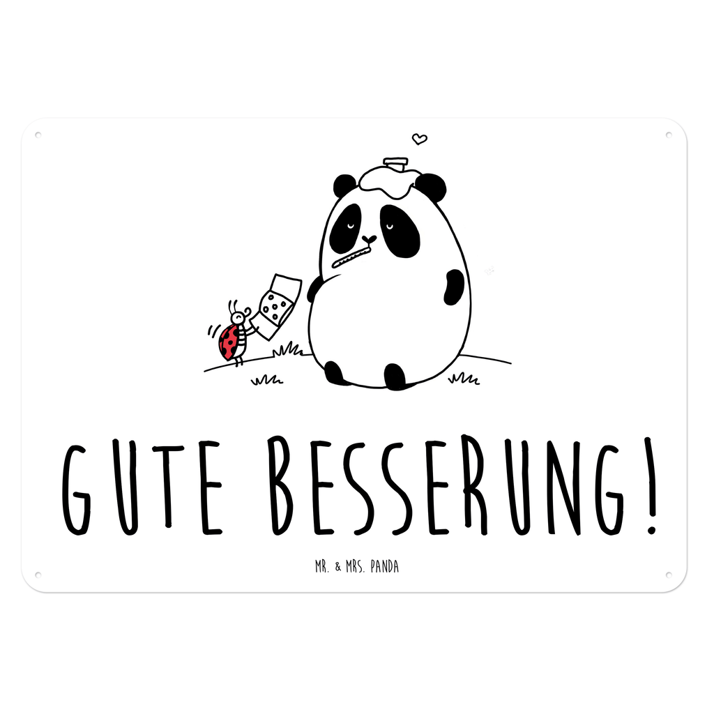 Blechschild Easy & Peasy Gute Besserung