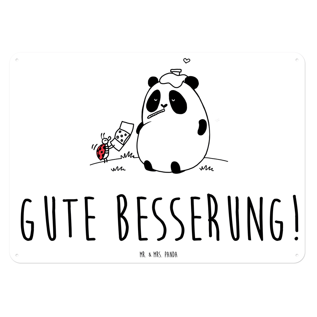 Blechschild Easy & Peasy Gute Besserung