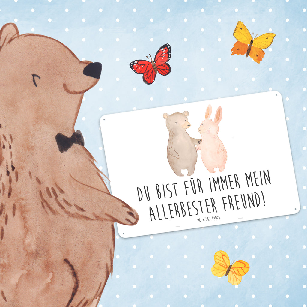 Blechschild Bär Hase Umarmen Blechschild, Metallschild, Geschenk Schild, Schild, Magnet-Metall-Schild, Deko Schild, Wandschild, Wand-Dekoration, Türschild, Liebe, Partner, Freund, Freundin, Ehemann, Ehefrau, Heiraten, Verlobung, Heiratsantrag, Liebesgeschenk, Jahrestag, Hocheitstag, Freunde, bester Freund, Hase, Bär, Bärchen, best friends