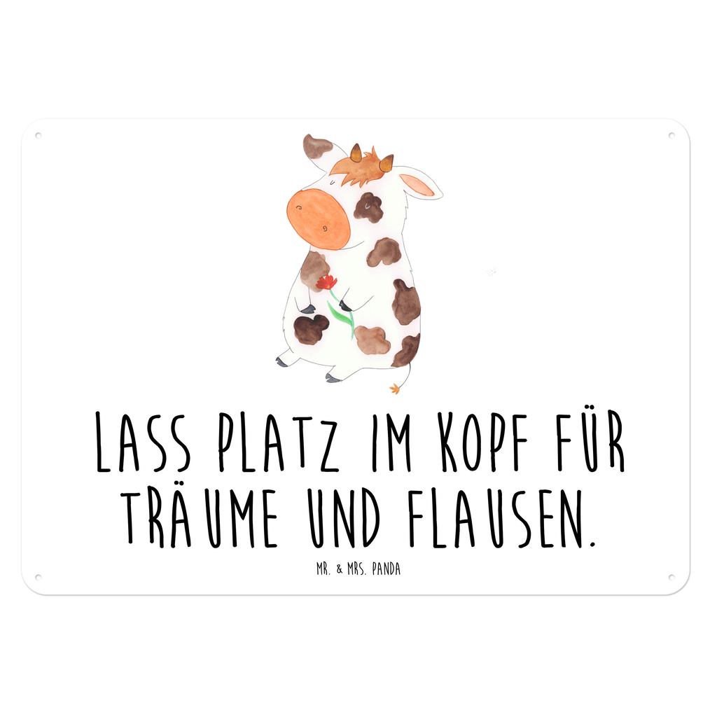 Blechschild Kuh Blechschild, Metallschild, Geschenk Schild, Schild, Magnet-Metall-Schild, Deko Schild, Wandschild, Wand-Dekoration, Türschild, Bauernhof, Hoftiere, Landwirt, Landwirtin, Kuh, Kühe, Träume, Flausen, Spruch, Magie, Motivtion, Hof, Milch, Milchkuh