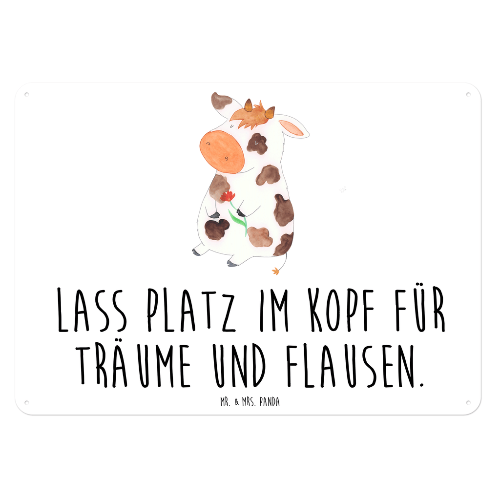 Blechschild Kuh Blechschild, Metallschild, Geschenk Schild, Schild, Magnet-Metall-Schild, Deko Schild, Wandschild, Wand-Dekoration, Türschild, Bauernhof, Hoftiere, Landwirt, Landwirtin, Kuh, Kühe, Träume, Flausen, Spruch, Magie, Motivtion, Hof, Milch, Milchkuh