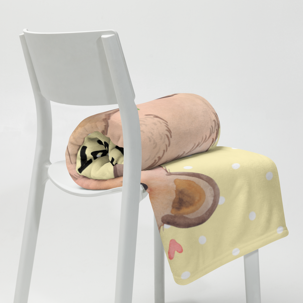 Babydecke Quokka Happy Babydecke, Babygeschenk, Geschenk Geburt, Babyecke Kuscheldecke, Krabbeldecke, Tiermotive, Gute Laune, lustige Sprüche, Tiere, Quokka, Verschieben, Aufschieberitis, Lustiger Spruch, Niedliches Tier, Dinge erledigen