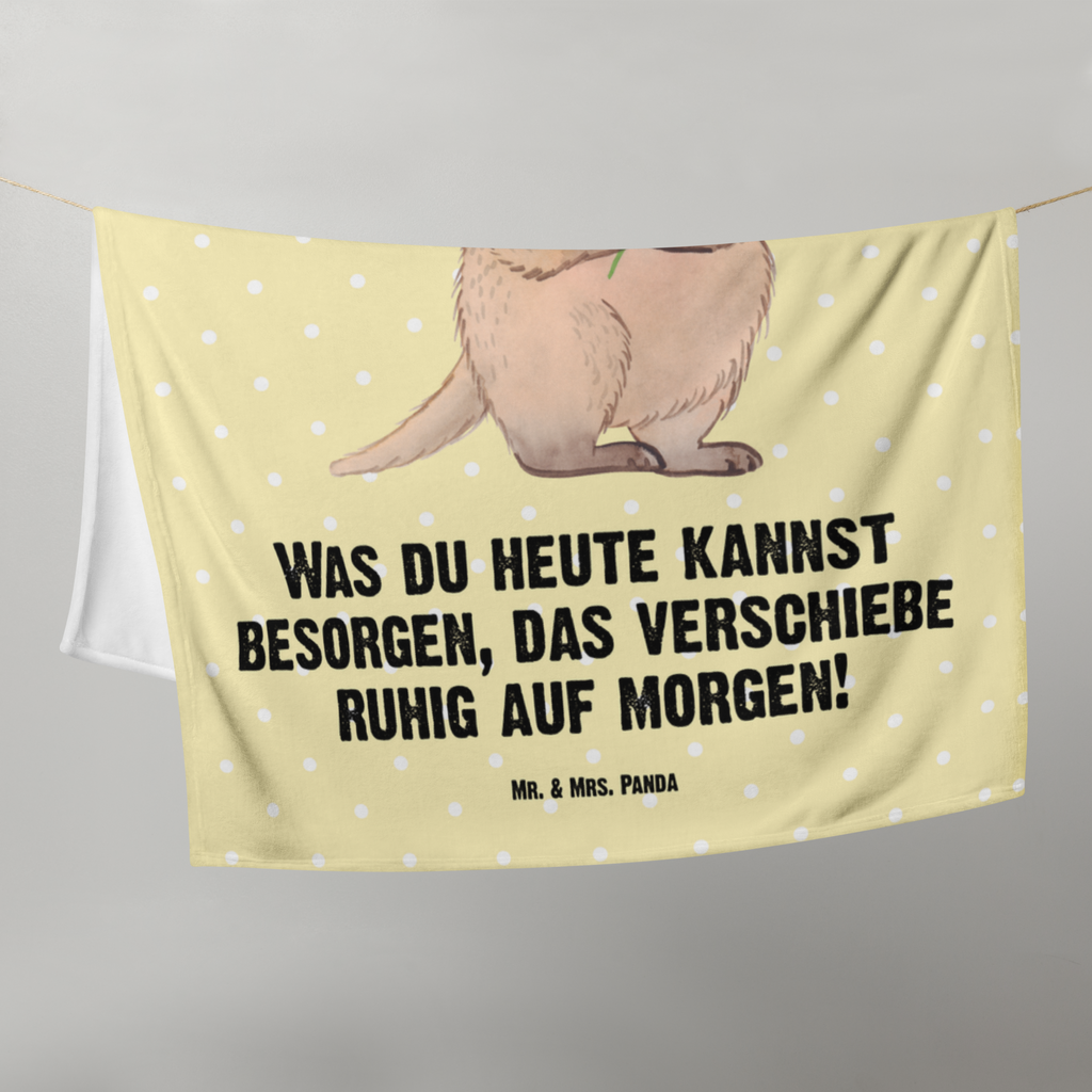 Babydecke Quokka Happy Babydecke, Babygeschenk, Geschenk Geburt, Babyecke Kuscheldecke, Krabbeldecke, Tiermotive, Gute Laune, lustige Sprüche, Tiere, Quokka, Verschieben, Aufschieberitis, Lustiger Spruch, Niedliches Tier, Dinge erledigen