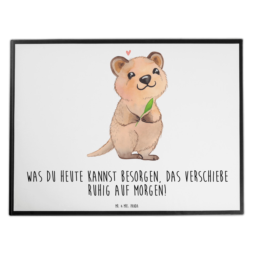 Schreibtischunterlage Quokka Happy Schreibunterlage, Schreibtischauflage, Bürobedarf, Büroartikel, Schreibwaren, Schreibtisch Unterlagen, Schreibtischunterlage Groß, Tiermotive, Gute Laune, lustige Sprüche, Tiere, Quokka, Verschieben, Aufschieberitis, Lustiger Spruch, Niedliches Tier, Dinge erledigen