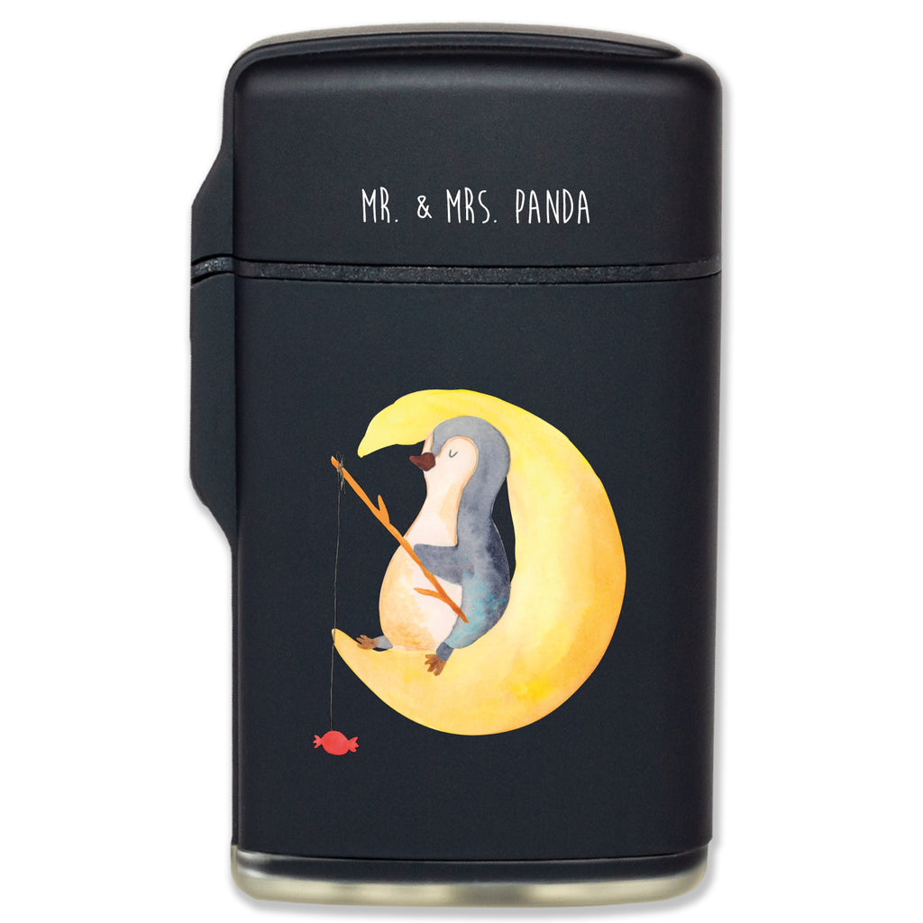 Feuerzeug Pinguin Mond Pinguin, Pinguine, Spruch, schlafen, Nachtruhe, Einschlafen, Schlafzimmer, Schlafstörungen, Gästezimmer