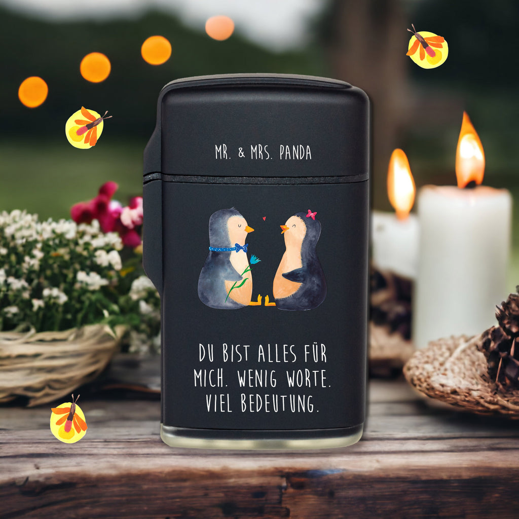 Feuerzeug Pinguin Pärchen Pinguin, Pinguine, Liebe, Liebespaar, Liebesbeweis, Liebesgeschenk, Verlobung, Jahrestag, Hochzeitstag, Hochzeit, Hochzeitsgeschenk, große Liebe, Traumpaar