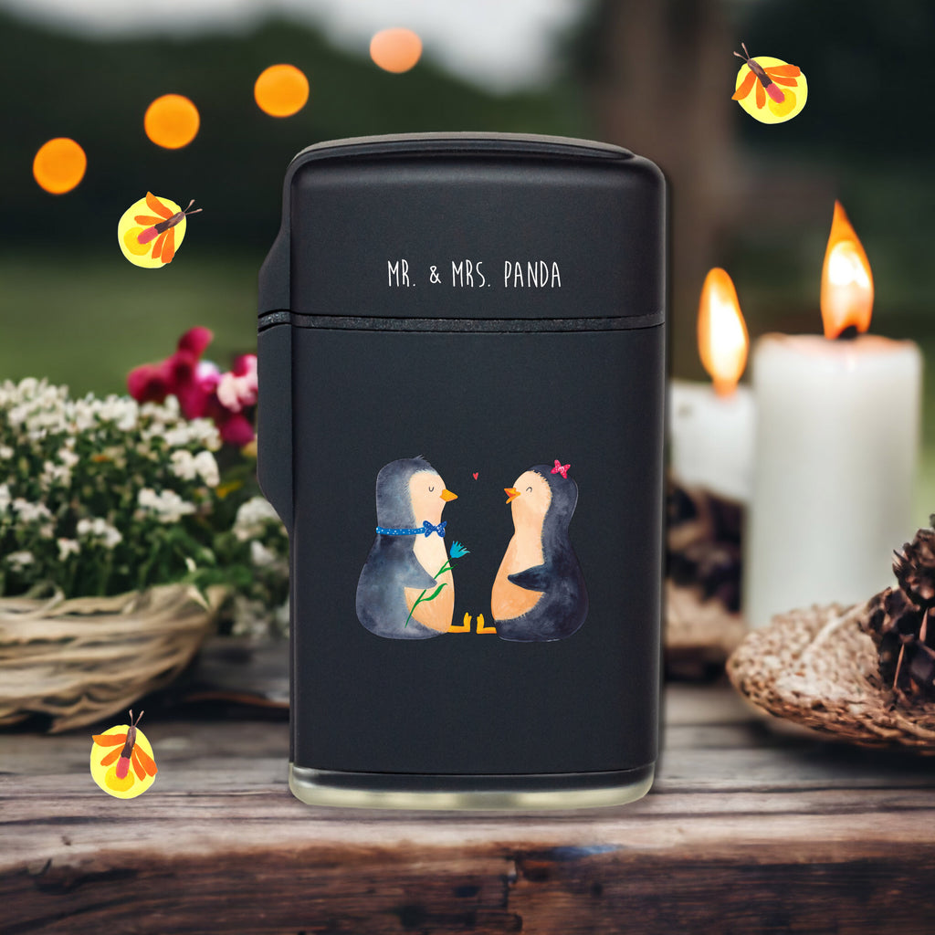 Feuerzeug Pinguin Pärchen Pinguin, Pinguine, Liebe, Liebespaar, Liebesbeweis, Liebesgeschenk, Verlobung, Jahrestag, Hochzeitstag, Hochzeit, Hochzeitsgeschenk, große Liebe, Traumpaar