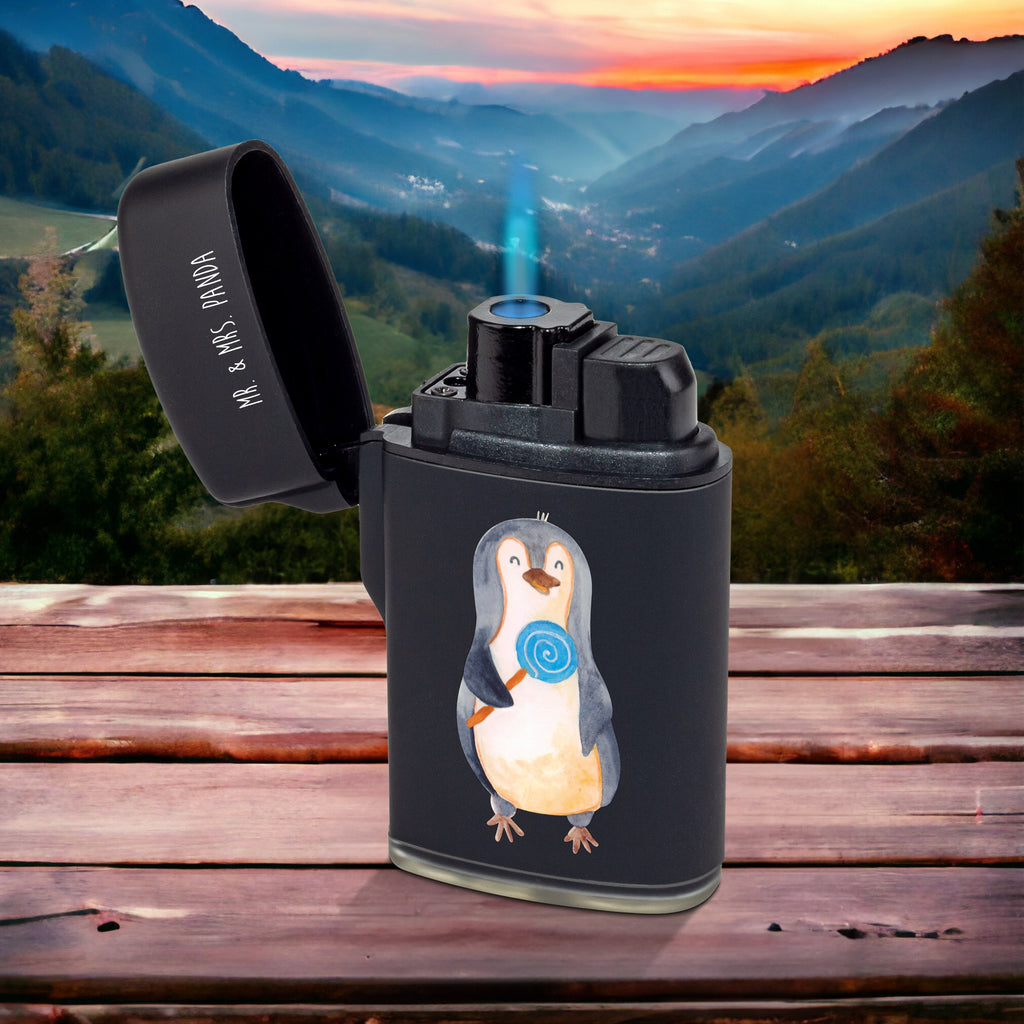 Feuerzeug Pinguin Lolli Pinguin, Pinguine, Lolli, Süßigkeiten, Blödsinn, Spruch, Rebell, Gauner, Ganove, Rabauke