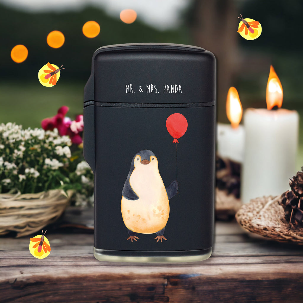 Feuerzeug Pinguin Luftballon Pinguin, Pinguine, Luftballon, Tagträume, Lebenslust, Geschenk Freundin, Geschenkidee, beste Freundin, Motivation, Neustart, neues Leben, Liebe, Glück