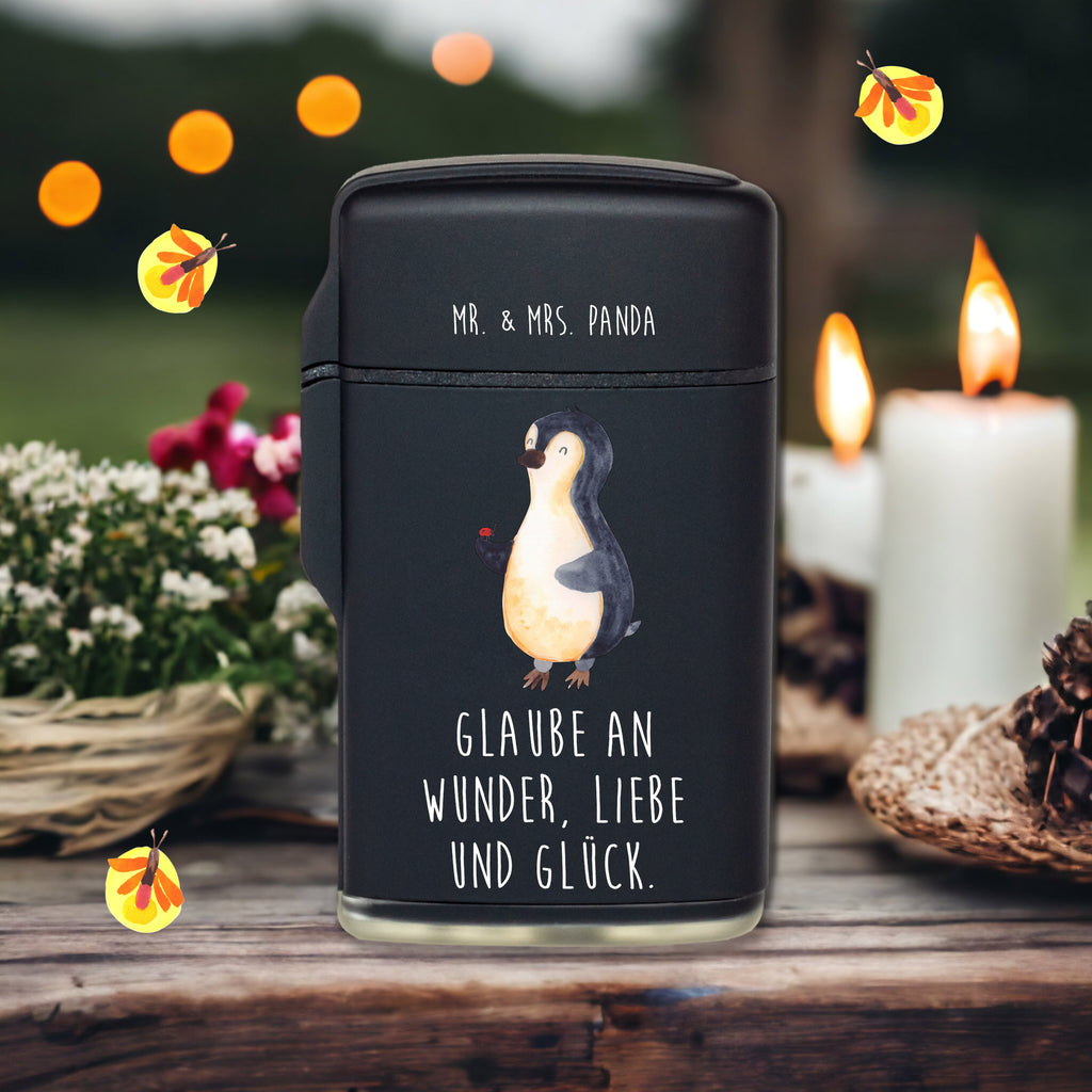 Feuerzeug Pinguin Marienkäfer Pinguin, Pinguine, Marienkäfer, Liebe, Wunder, Glück, Freude, Lebensfreude