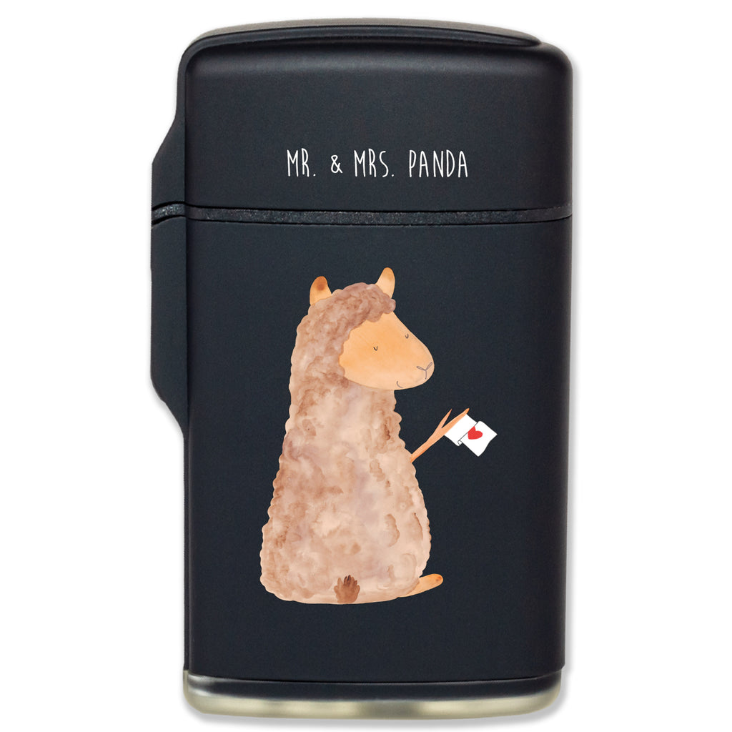 Feuerzeug Alpaka Fahne Alpaka, Lama, Alpakas, Lamas, Liebe