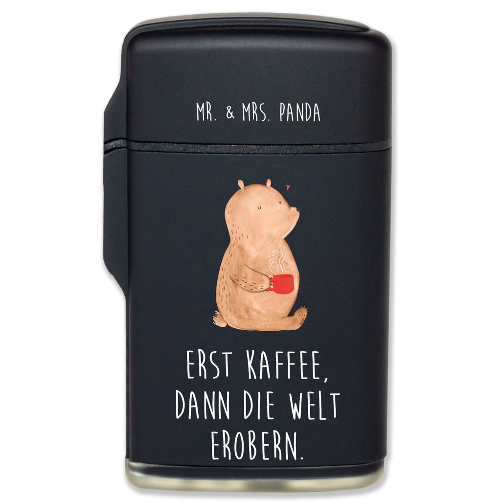 Feuerzeug Bär Kaffee Bär, Teddy, Teddybär, Kaffee, Coffee, Bären, guten Morgen, Morgenroutine, Welt erobern, Welt retten, Motivation