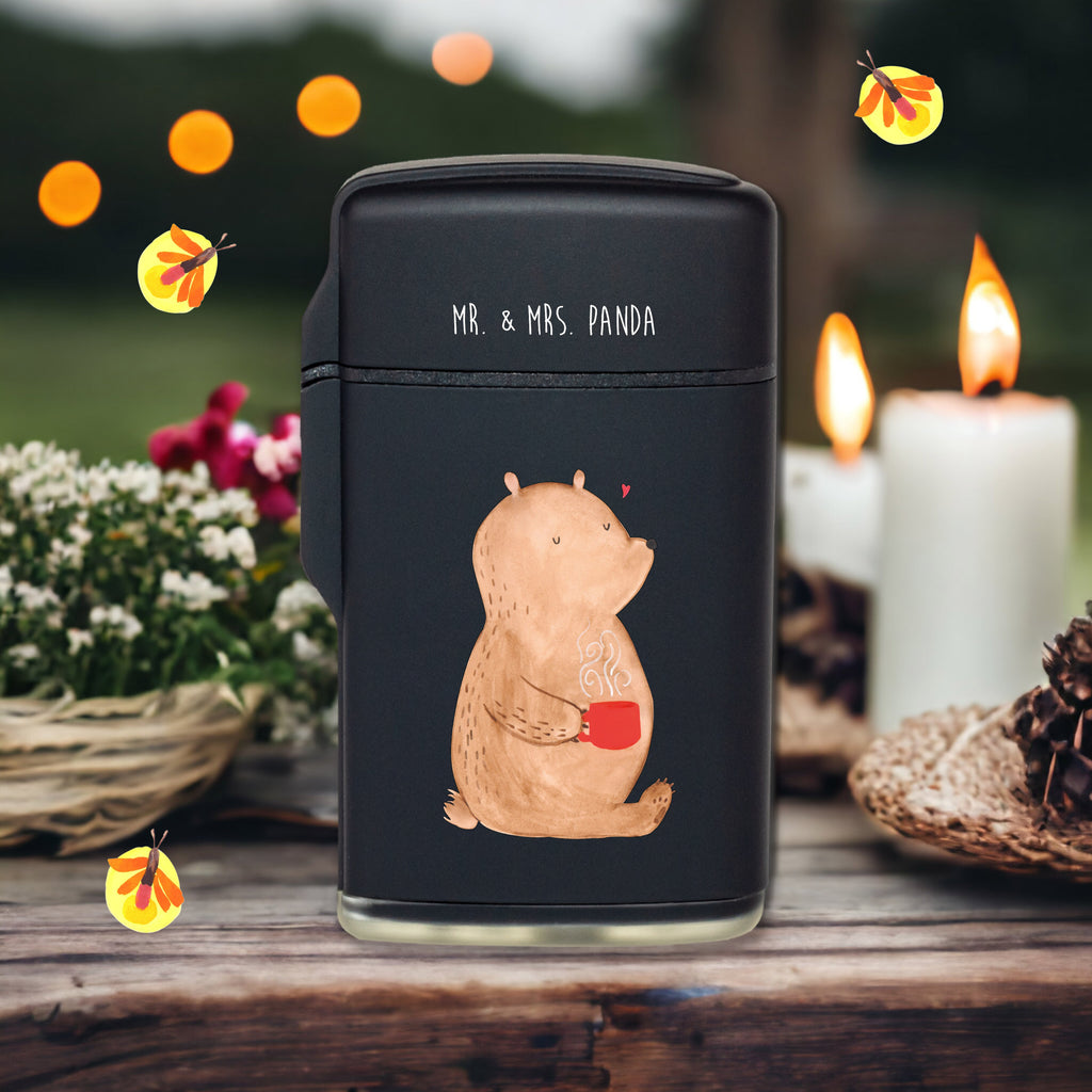 Feuerzeug Bär Kaffee Bär, Teddy, Teddybär, Kaffee, Coffee, Bären, guten Morgen, Morgenroutine, Welt erobern, Welt retten, Motivation
