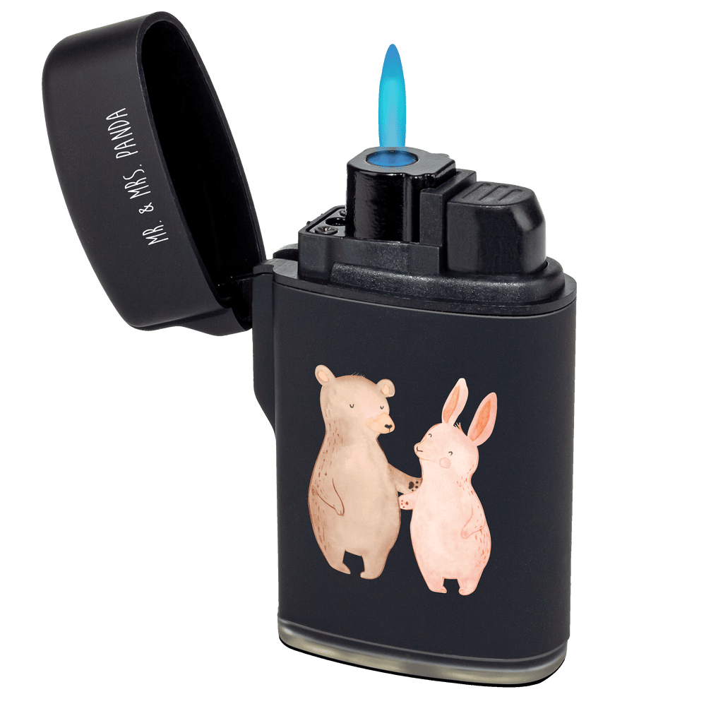 Feuerzeug Bär Hase Umarmen Liebe, Partner, Freund, Freundin, Ehemann, Ehefrau, Heiraten, Verlobung, Heiratsantrag, Liebesgeschenk, Jahrestag, Hocheitstag, Freunde, bester Freund, Hase, Bär, Bärchen, best friends