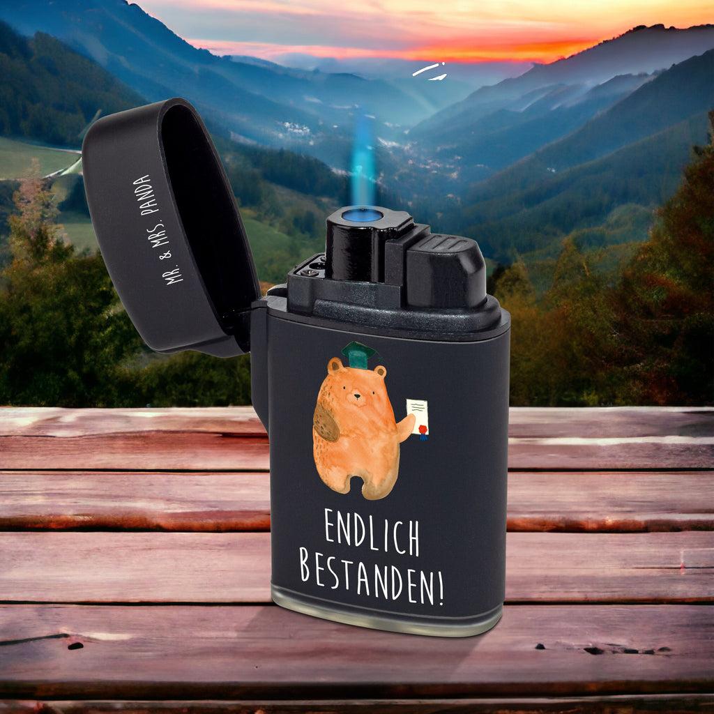 Feuerzeug Prüfungsbär Bär, Teddy, Teddybär, Abitur, Prüfungen, Prüfung bestanden, Abschluss, Zeugnis, Abschlusszeugnis