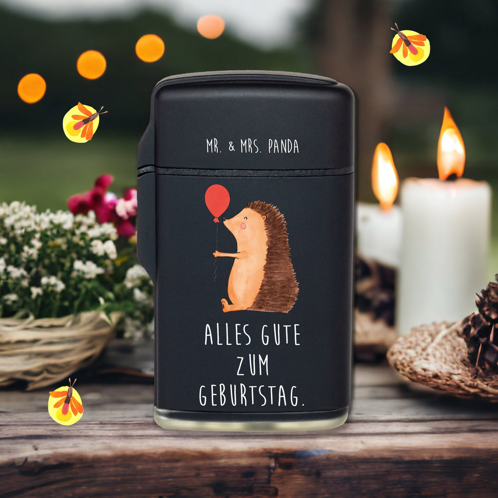 Feuerzeug Igel mit Luftballon Tiermotive, Gute Laune, lustige Sprüche, Tiere, Igel, Geburtstag, Herzlichen Glückwunsch, Glückwunsch, Geburtstagskind, Ballon, Happy Birthday