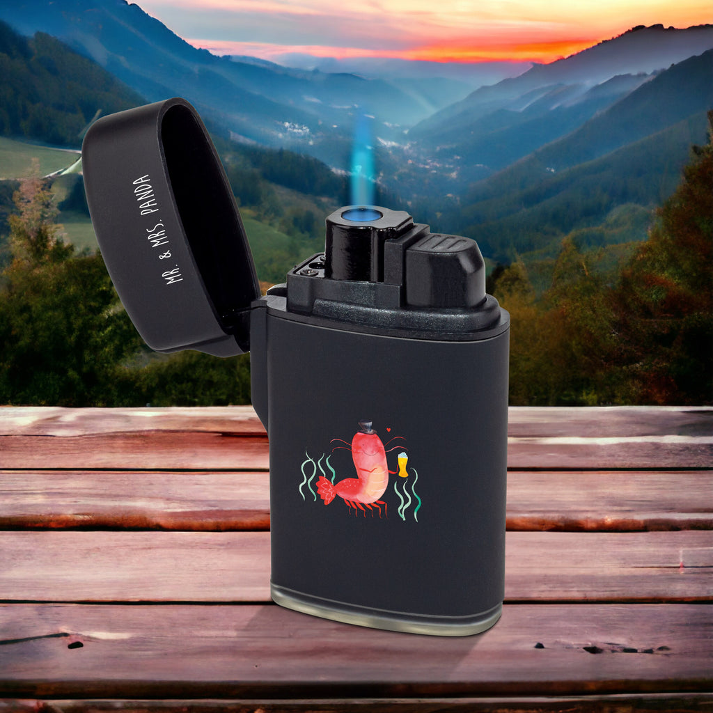 Feuerzeug Hummer mit Weizen Meerestiere, Meer, Urlaub, Garnele, Garnelen, Bier, Kochen, Männerhaushalt, Junggeselle, Junggesellin, Bierliebhaber, Kneipe, Gasthaus, Wirtschaft