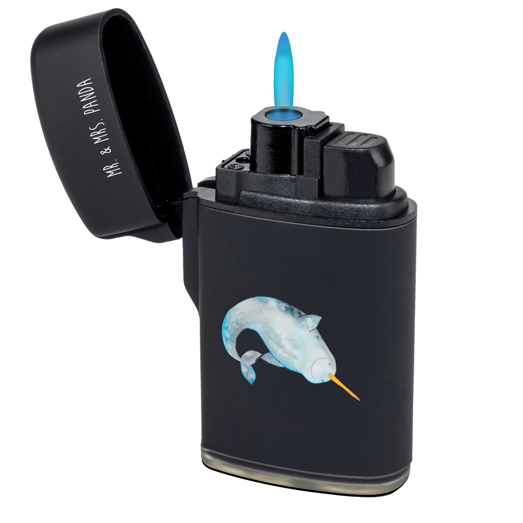 Feuerzeug Narwal Meerestiere, Meer, Urlaub, Narwal, Wal, Putzen, Hausfrau, Junggesellin, aufräumen, Kinderzimmer