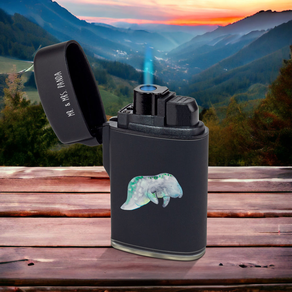 Feuerzeug Seekuh chillt Meerestiere, Meer, Urlaub, Seekuh, Seekühe, Diät, Abnehmen, Zucker, Diätwahn, Essen, Süßigkeiten