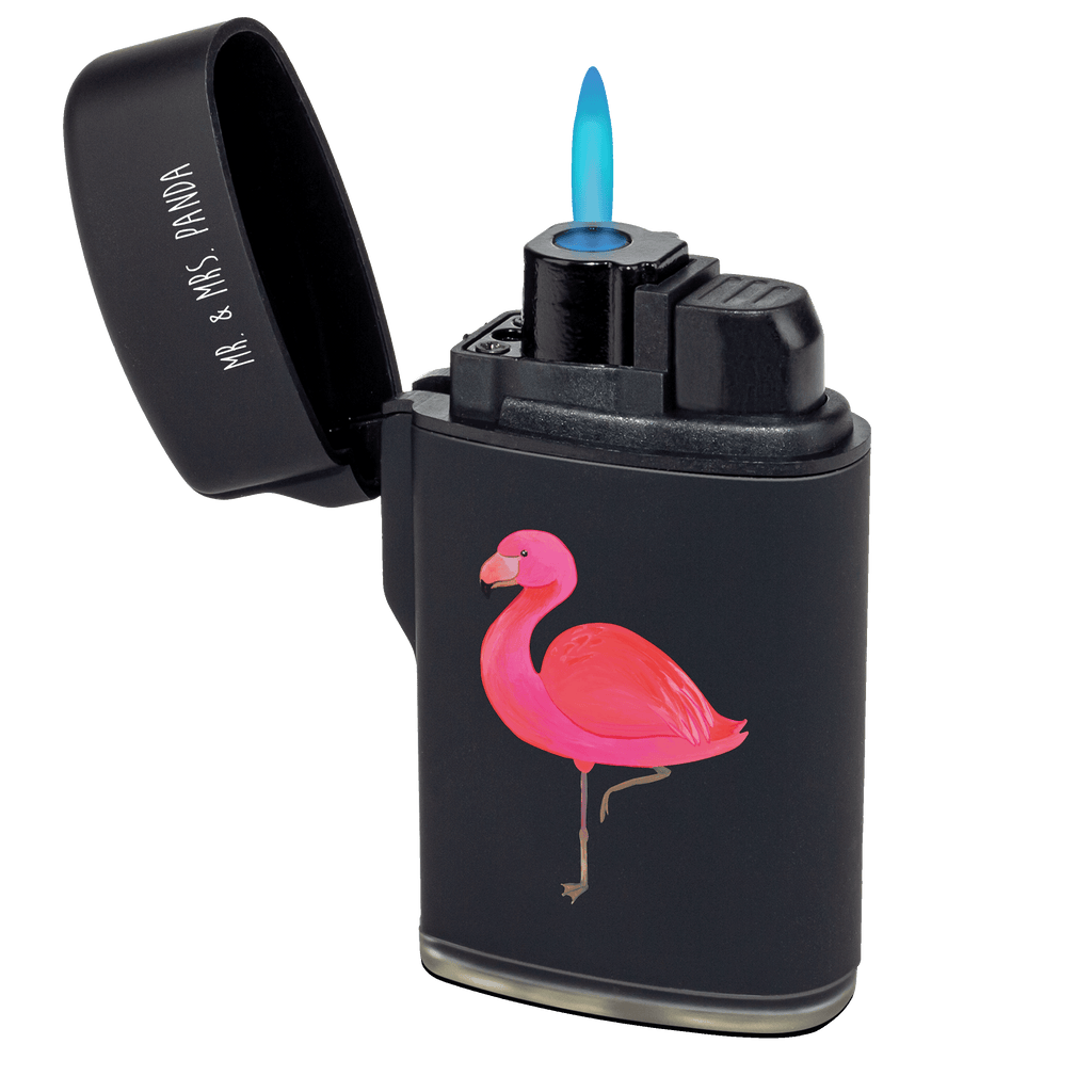 Feuerzeug Flamingo classic Flamingo, Einzigartig, Selbstliebe, Stolz, ich, für mich, Spruch, Freundin, Freundinnen, Außenseiter, Sohn, Tochter, Geschwister