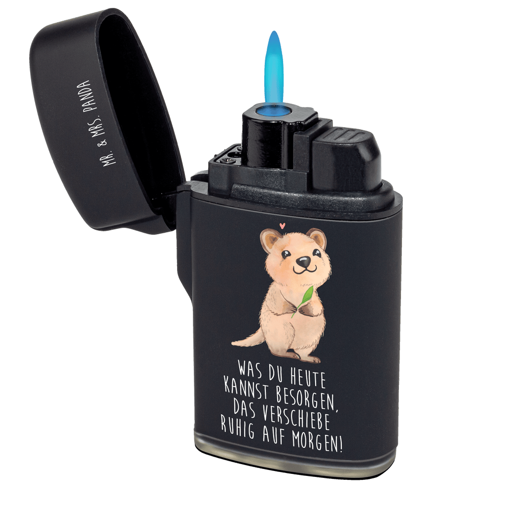 Feuerzeug Quokka Happy Tiermotive, Gute Laune, lustige Sprüche, Tiere, Quokka, Verschieben, Aufschieberitis, Lustiger Spruch, Niedliches Tier, Dinge erledigen