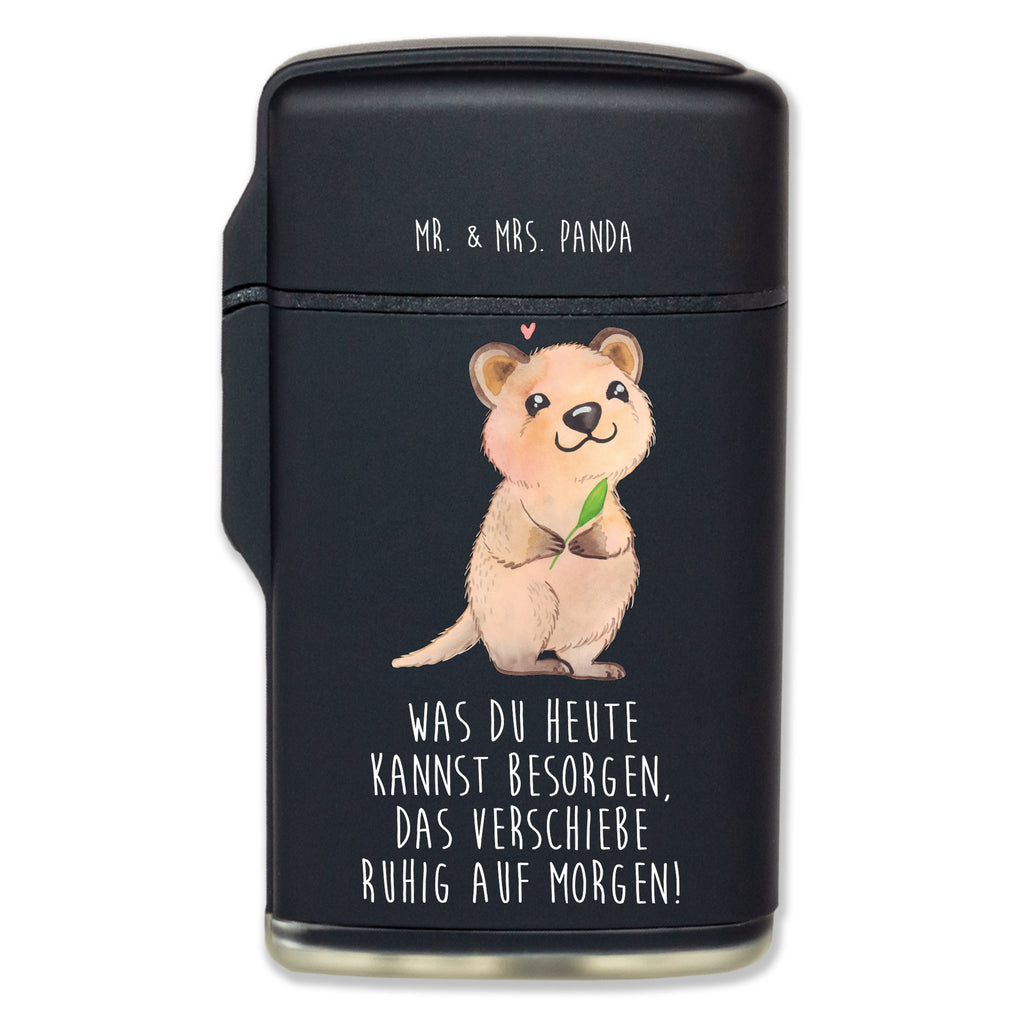 Feuerzeug Quokka Happy Tiermotive, Gute Laune, lustige Sprüche, Tiere, Quokka, Verschieben, Aufschieberitis, Lustiger Spruch, Niedliches Tier, Dinge erledigen