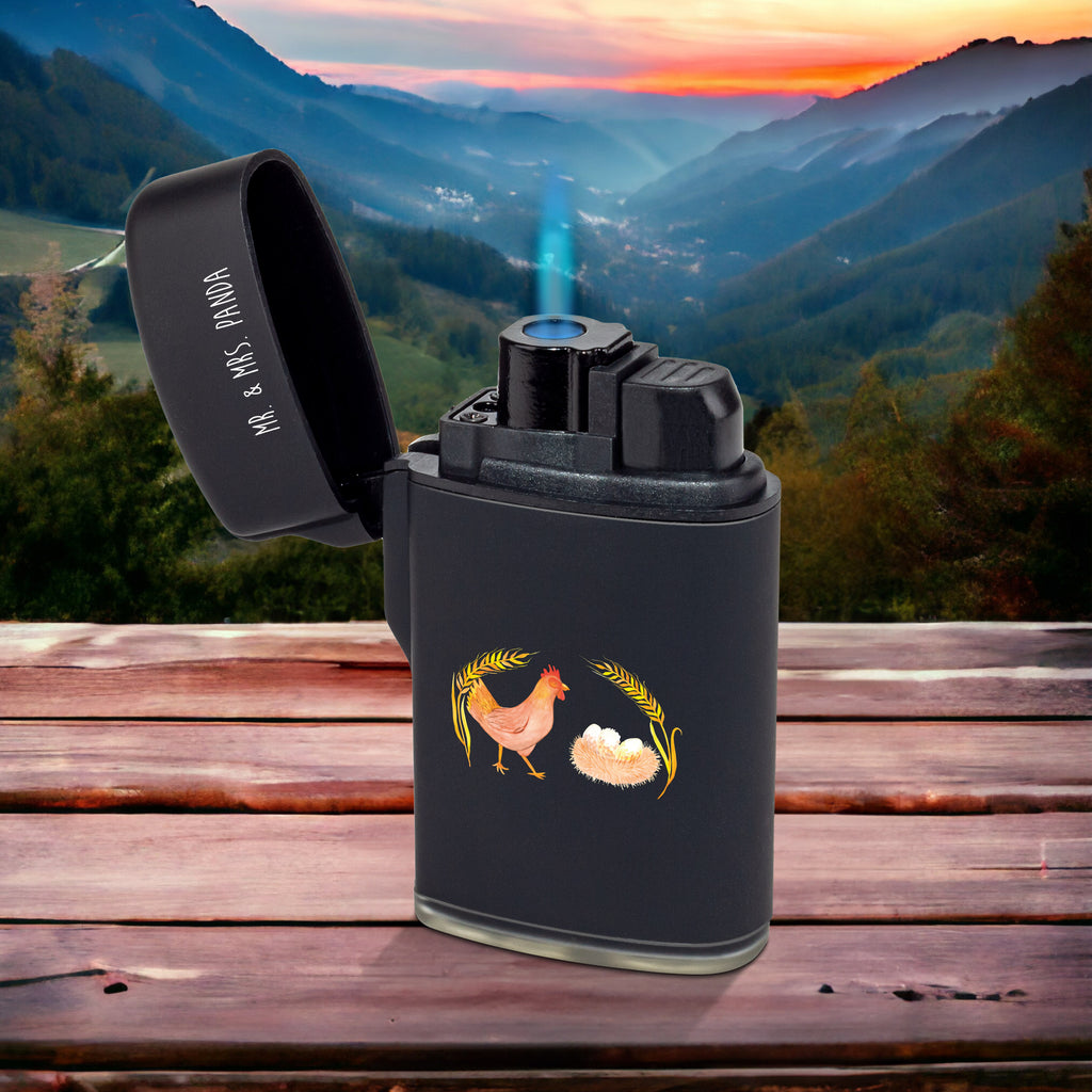 Feuerzeug Huhn stolz Bauernhof, Hoftiere, Landwirt, Landwirtin, Hahn, Henne, Hühner, Eier, Hof, Landleben, Motivation, Geburt, Magie, Spruch, Schwangerschaft