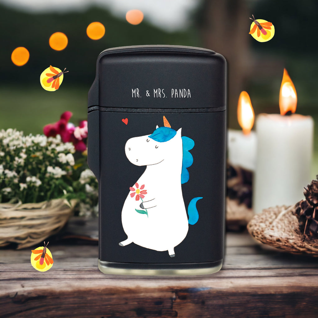 Feuerzeug Einhorn Spaziergang Einhorn, Einhörner, Einhorn Deko, Pegasus, Unicorn, Glitzer, Blumen, Spaziergang, Motivation, Gute Laune, Freude, Freundin, Mutter, Schwester