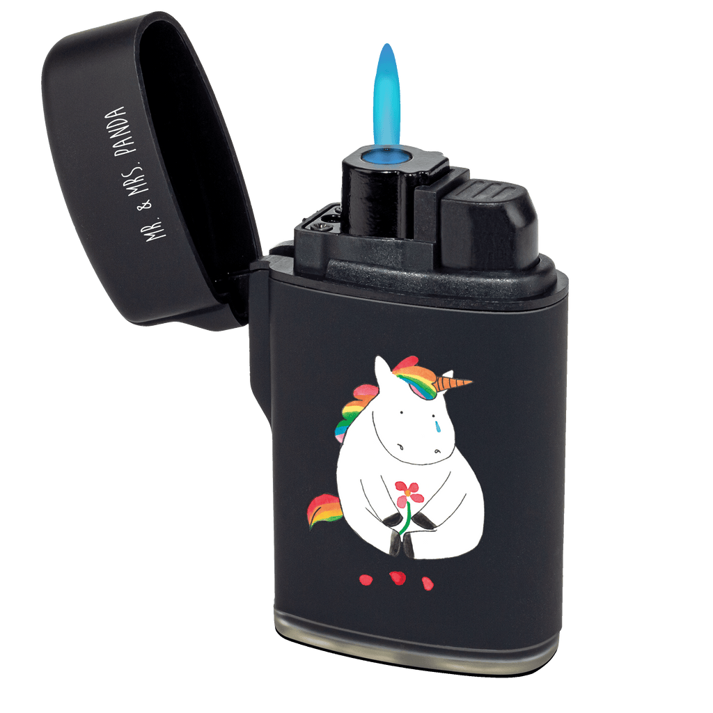 Feuerzeug Einhorn Traurig Einhorn, Einhörner, Einhorn Deko, Pegasus, Unicorn, Glitzer, Trösten. Freundschaft, Freunde, Liebe, Trauer, Grußkarte, Blume