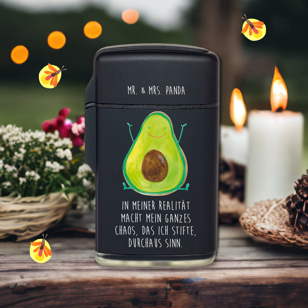 Feuerzeug Avocado Happy Avocado, Veggie, Vegan, Gesund, Chaos