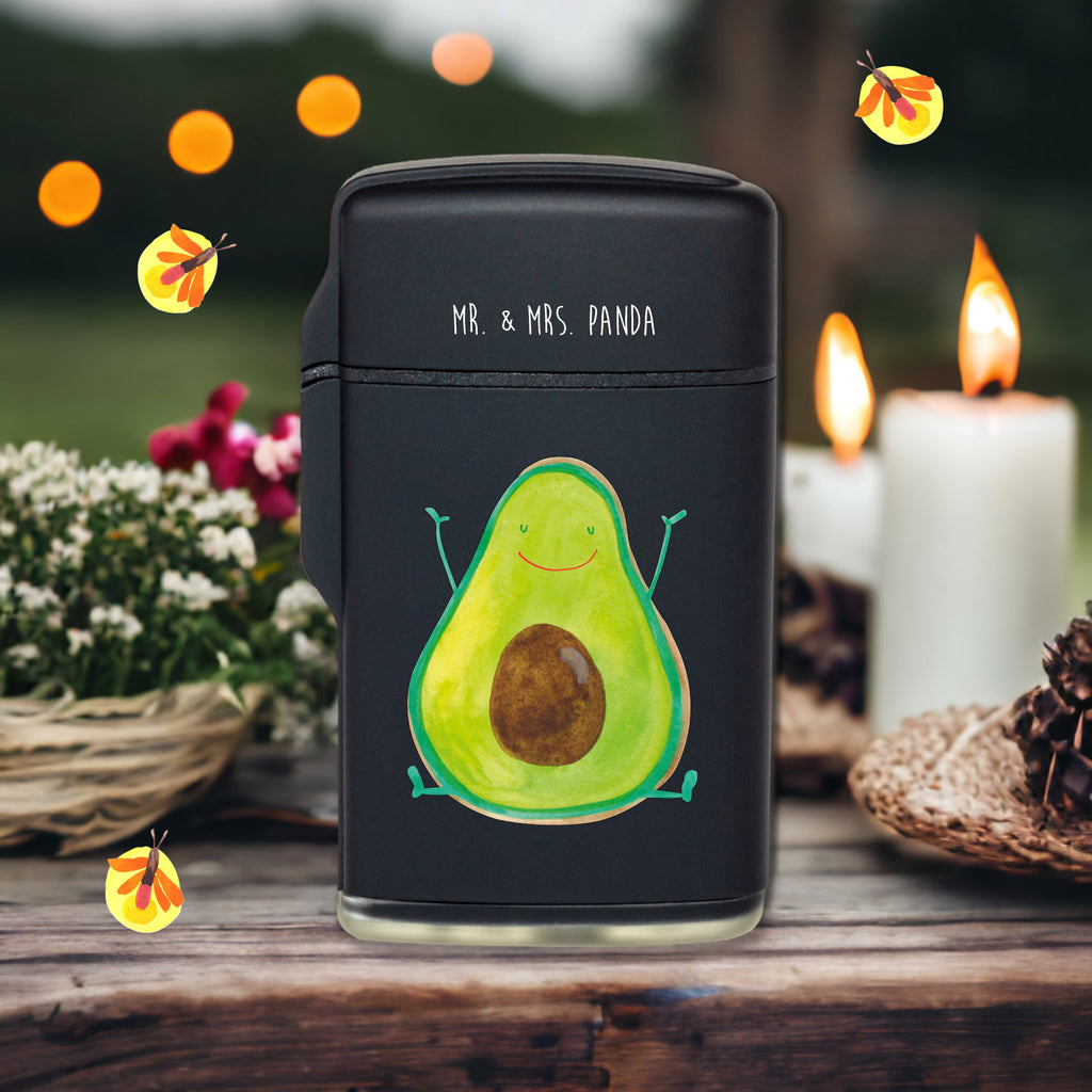 Feuerzeug Avocado Happy Avocado, Veggie, Vegan, Gesund, Chaos