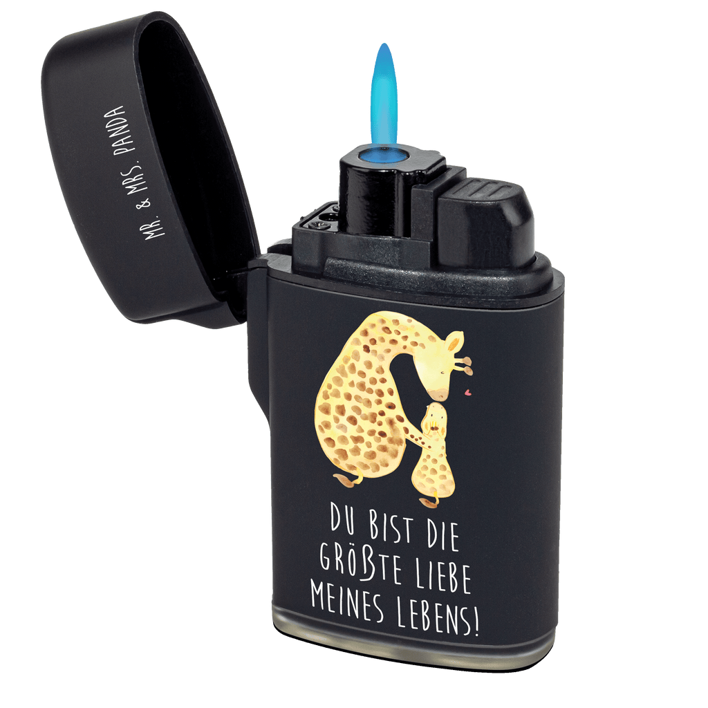 Feuerzeug Giraffe mit Kind Afrika, Wildtiere, Giraffe, Kind, Mutter, Mama, Tochter, Sohn, Lieblingsmensch