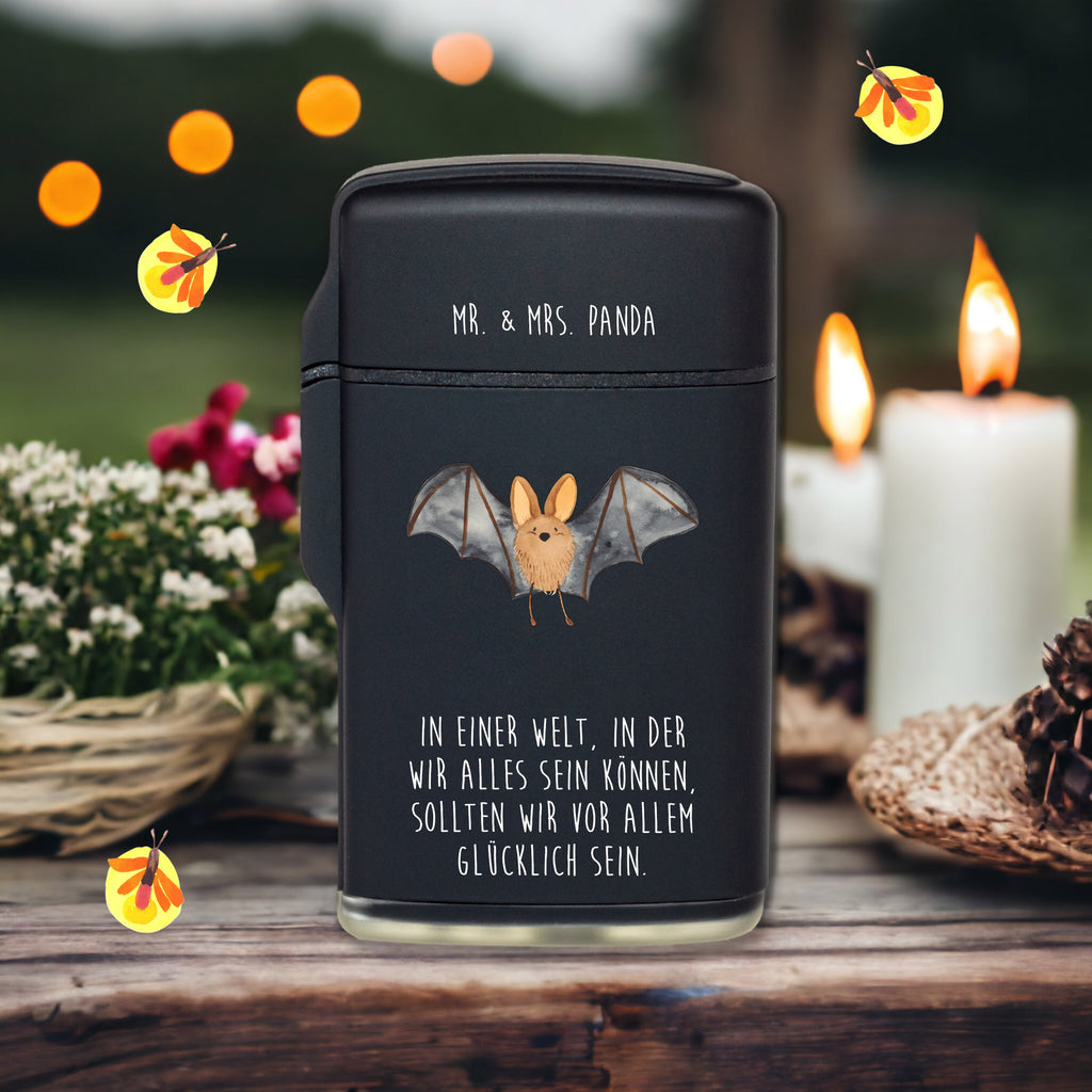 Feuerzeug Fledermaus Flügel Tiermotive, Gute Laune, lustige Sprüche, Tiere