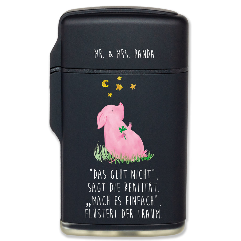 Feuerzeug Glücksschwein Tiermotive, Gute Laune, lustige Sprüche, Tiere, Glücksschwein. Glück, Schwein, Schweinchen, Sterne, Sernchen, Ziele, Träume, Motivation, Glücksbringer